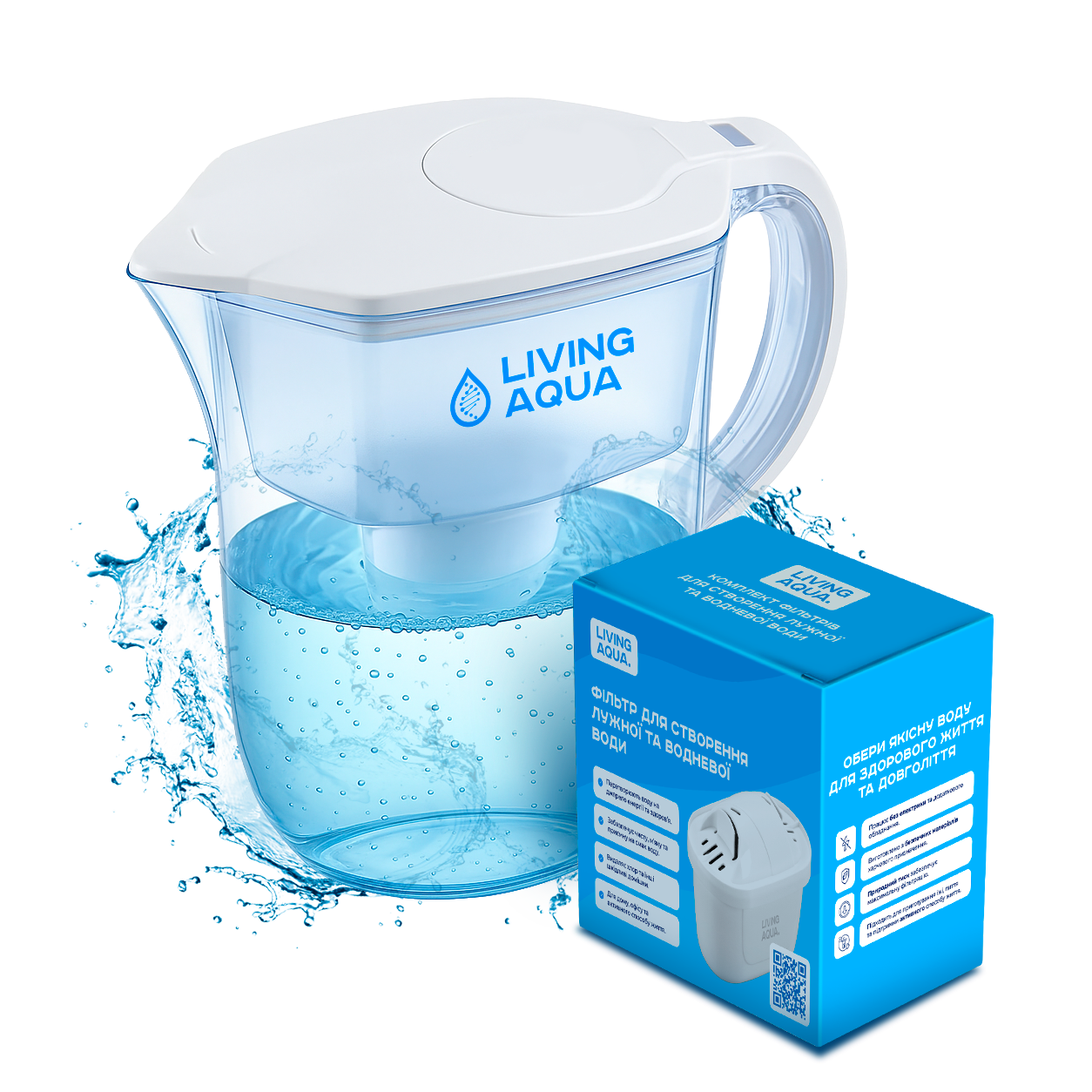 Hydrogen-enriched water pitcher
