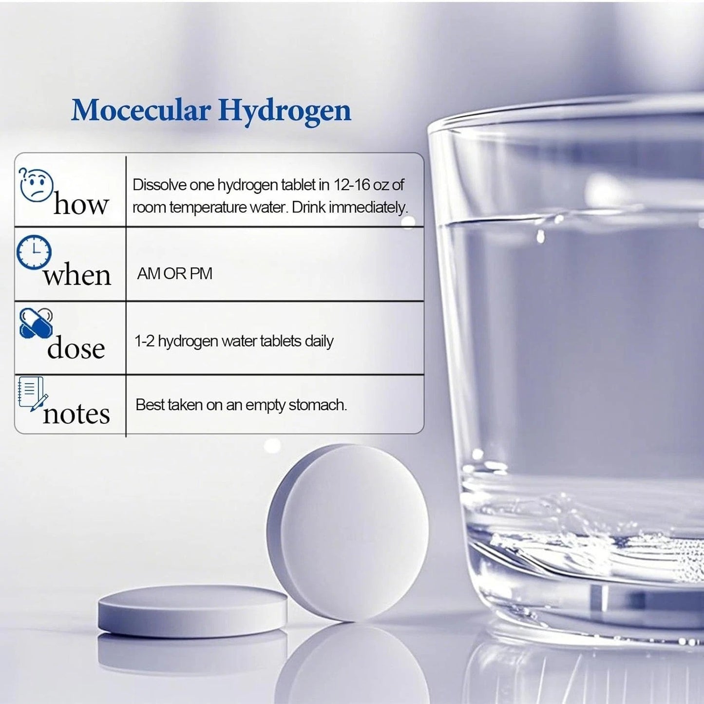Molecular Hydrogen Tablets -  pack of 45